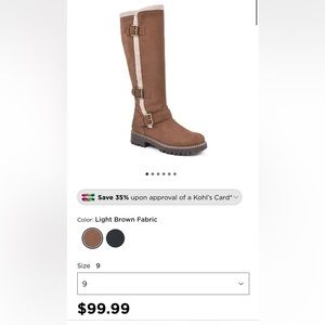 Brand new Cliff’s tall brown boots. Women- Size 10.5. Brand new